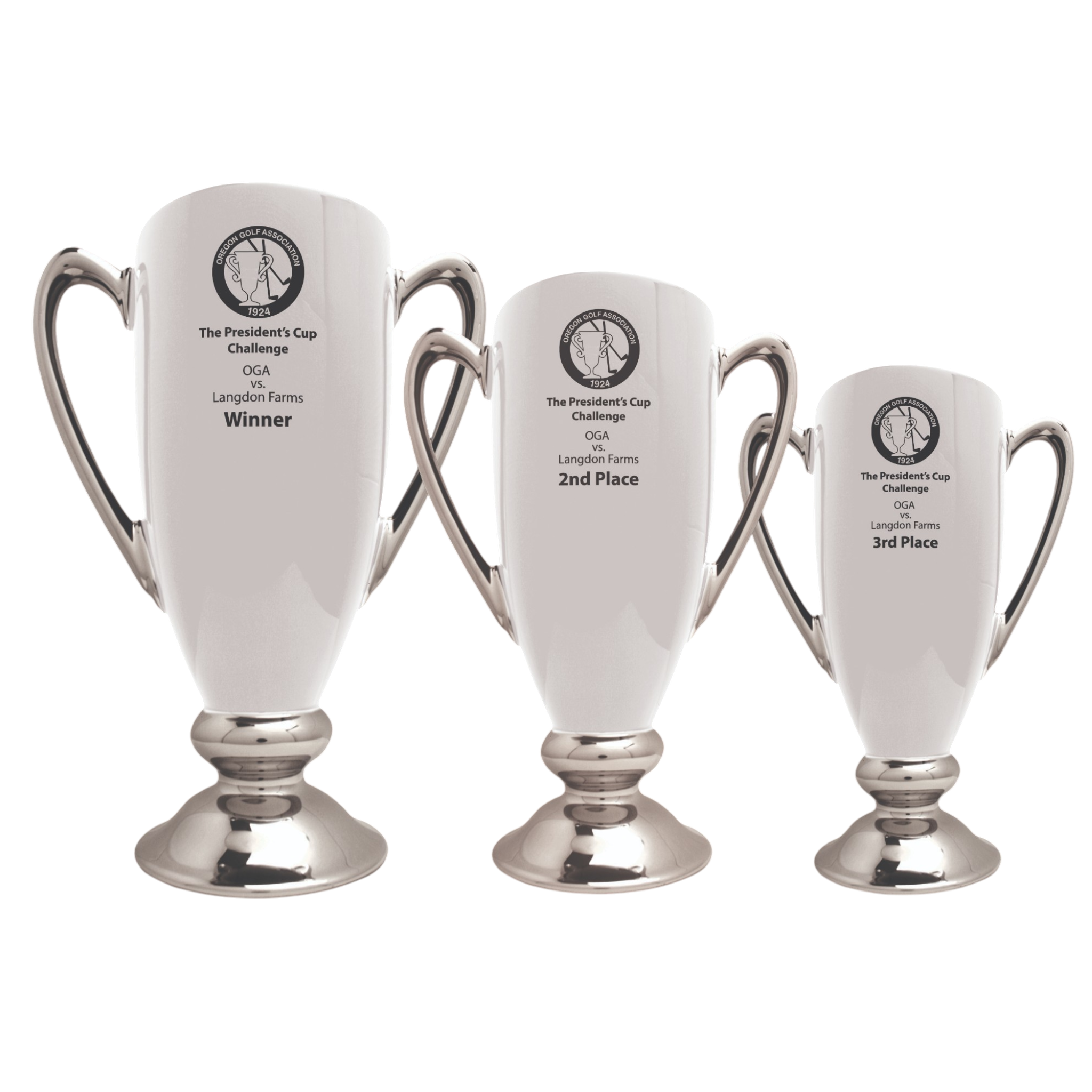 Custom Ceramic Trophy Cup with Handles