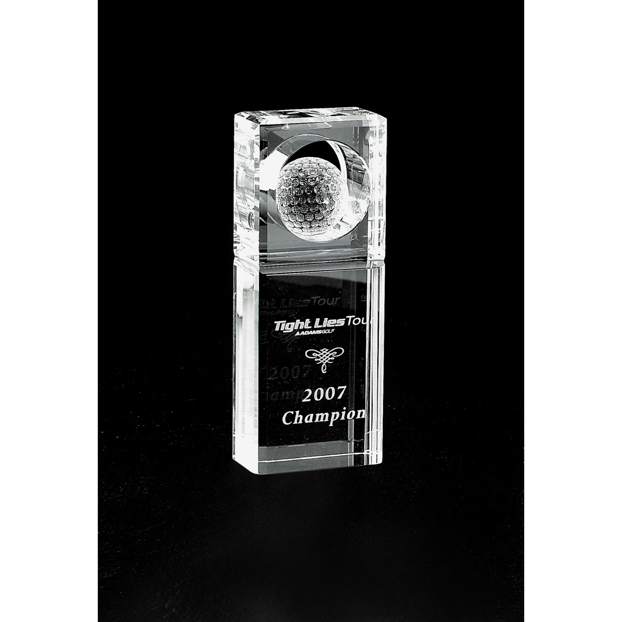 Absolute Optical Crystal Golf Trophy