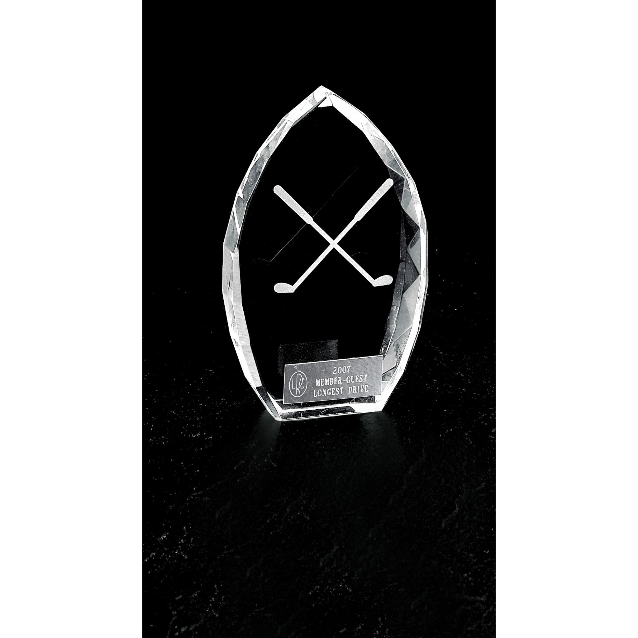 Optic Crystal Point Trophy