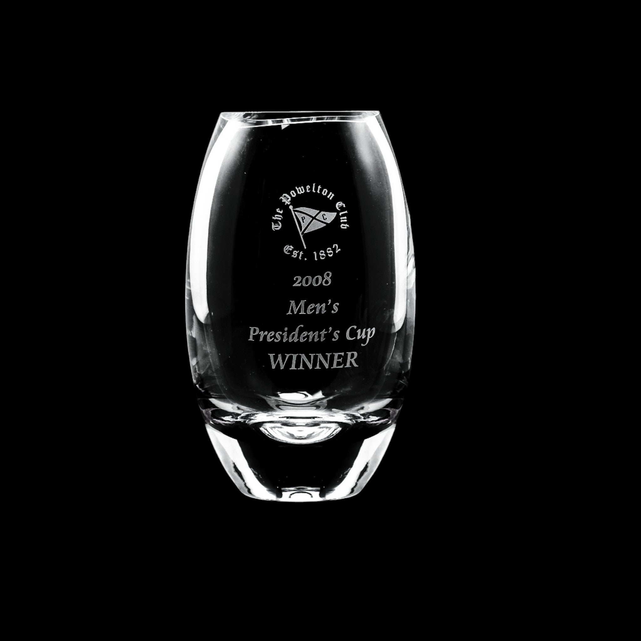 Radiant Mouth Blown Crystal Vase