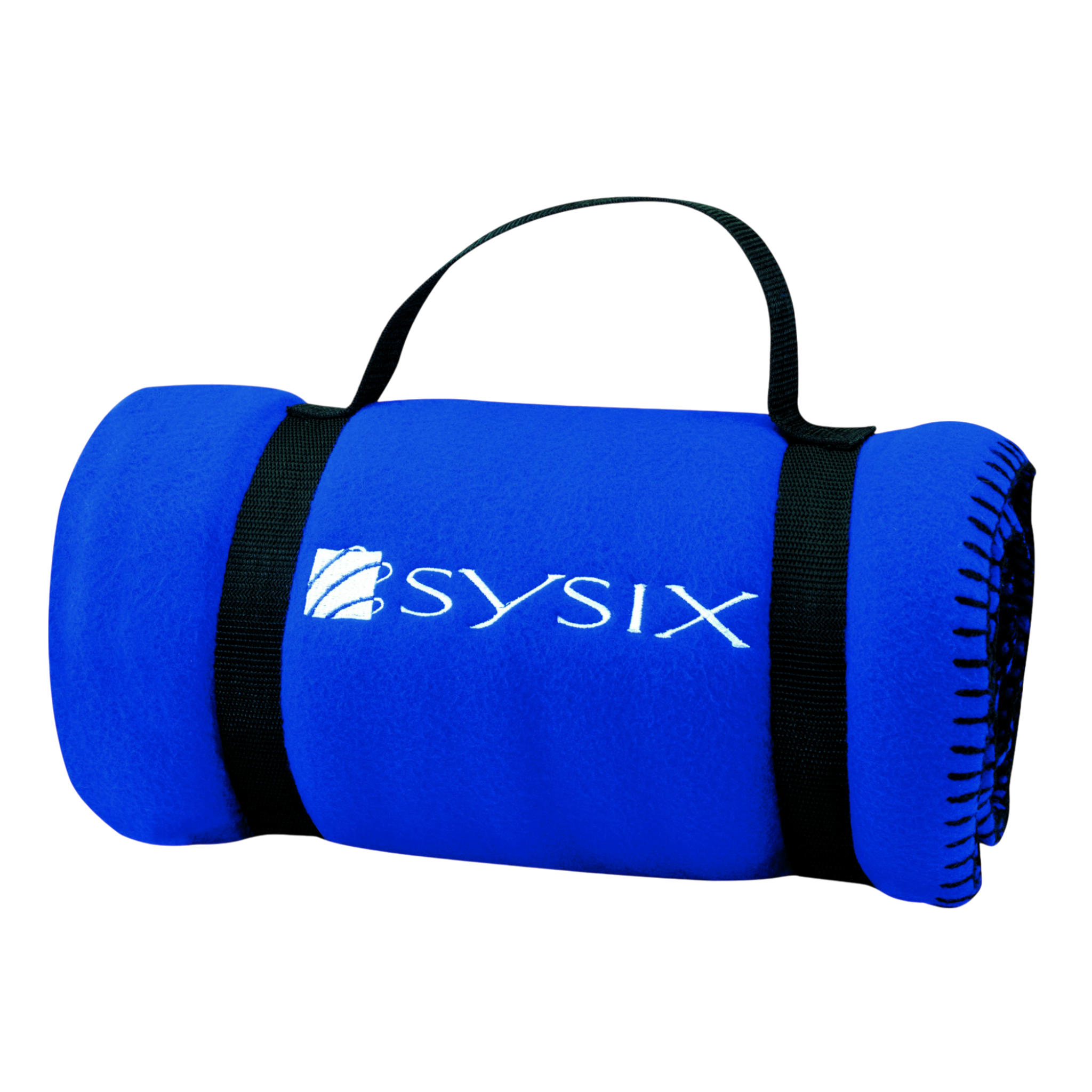 Embroidered Fleece Rollup Blanket