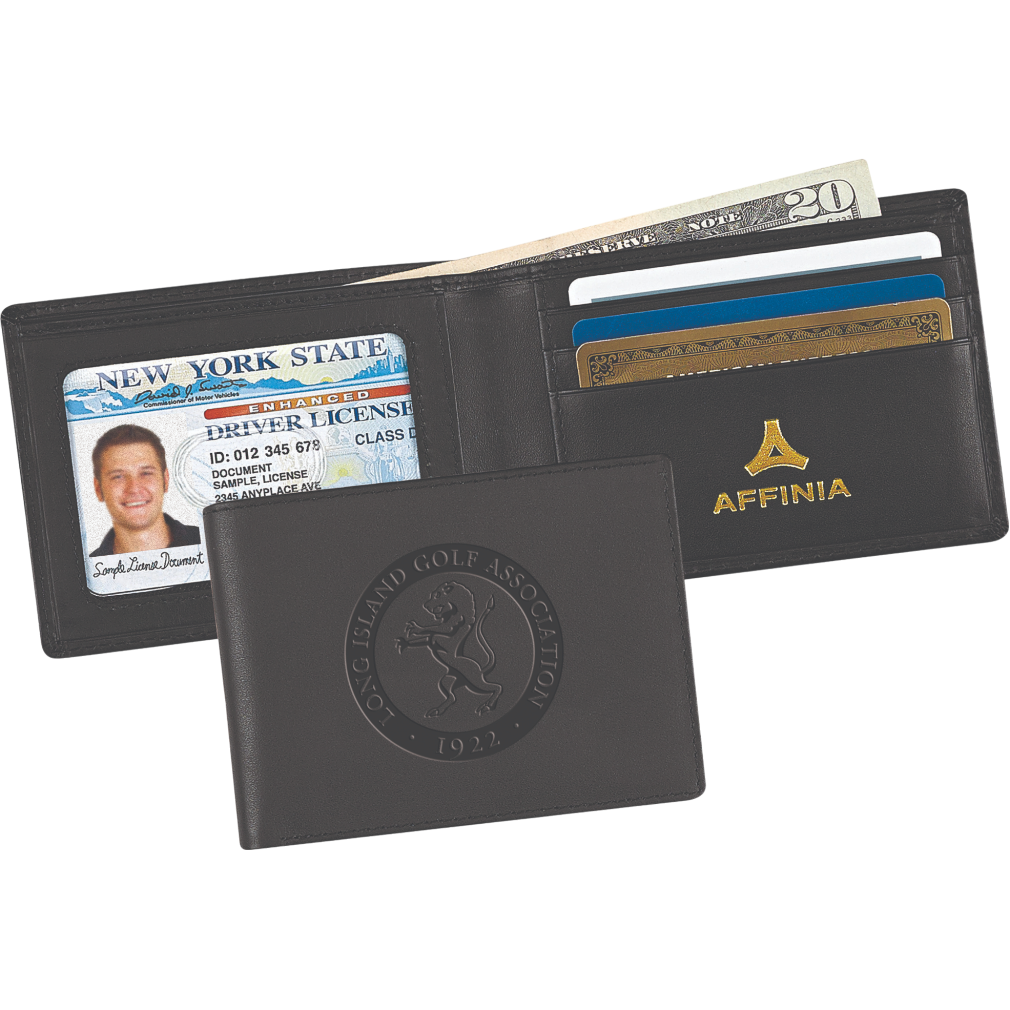 Black Leather RFID Wallet