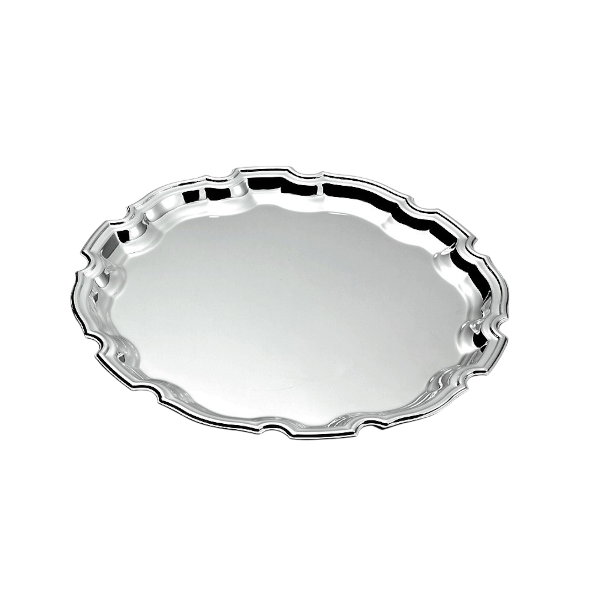 Silverplated Chippendale Tray