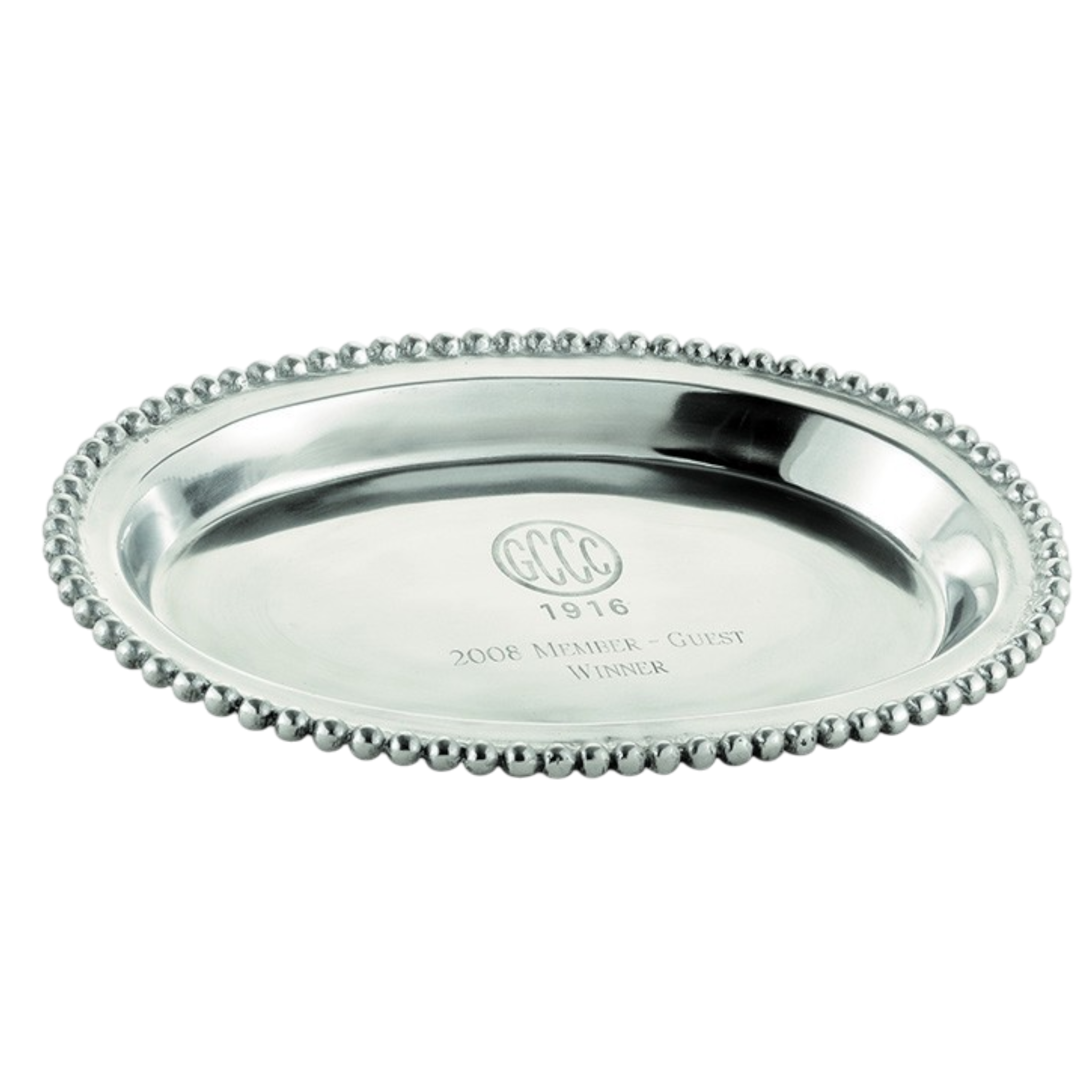 Aluminum Beaded Oval