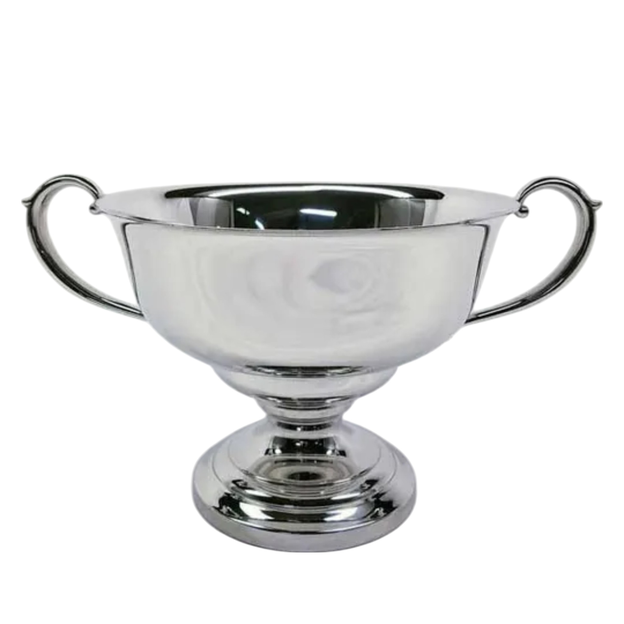 Pewter Trophy Bowl With Handles