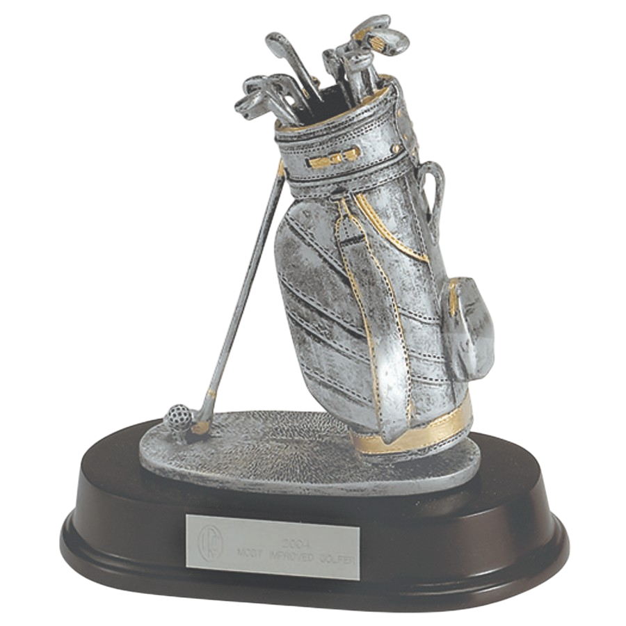 Golf Bag On Rosewood Base