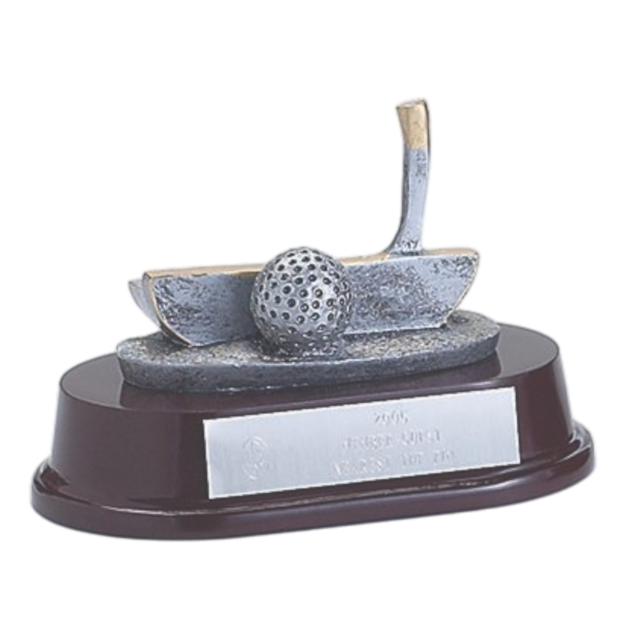 Resin Putter Head On Rosewood Base