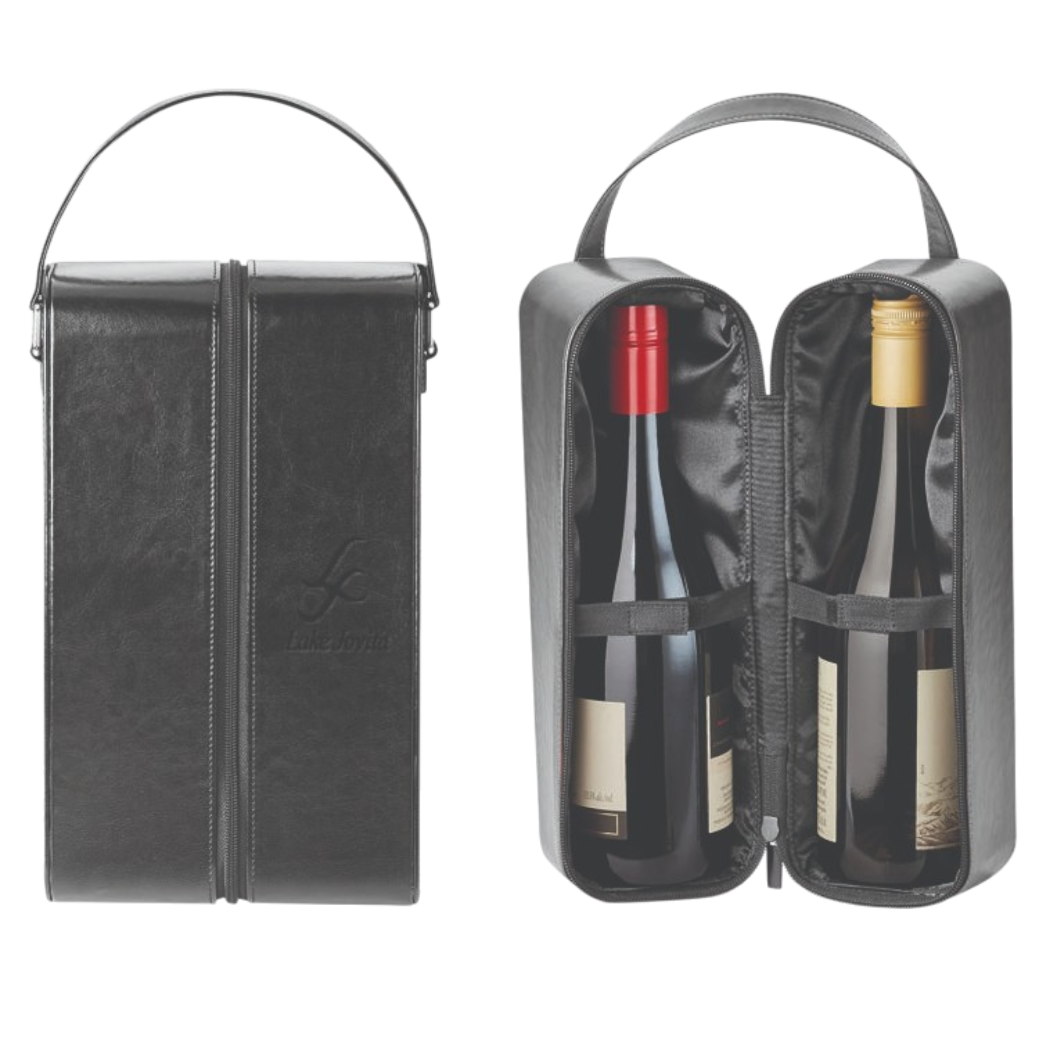 Leatherette Double Bottle Wine Carrier