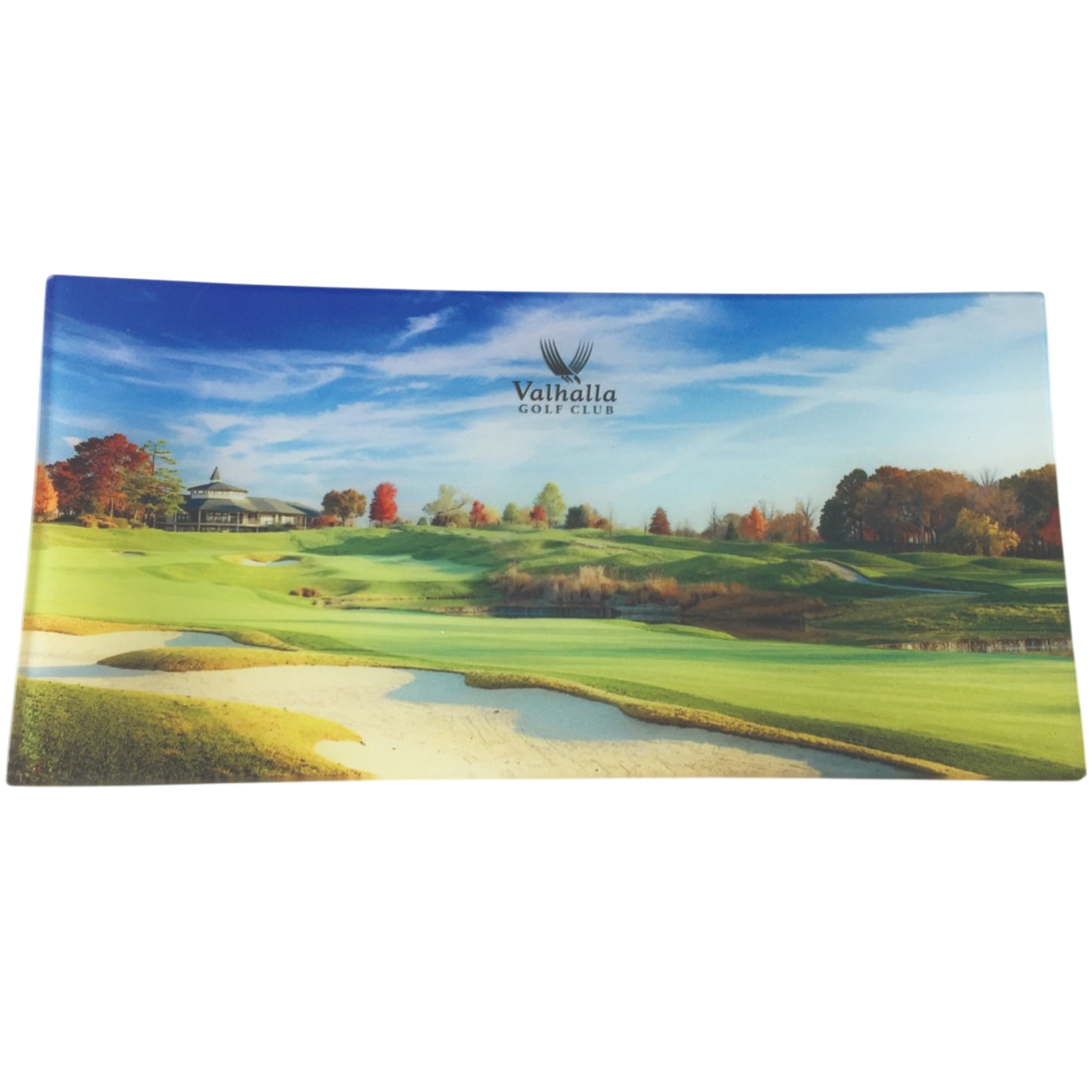 Curved Glass Tray With Imprinted Image