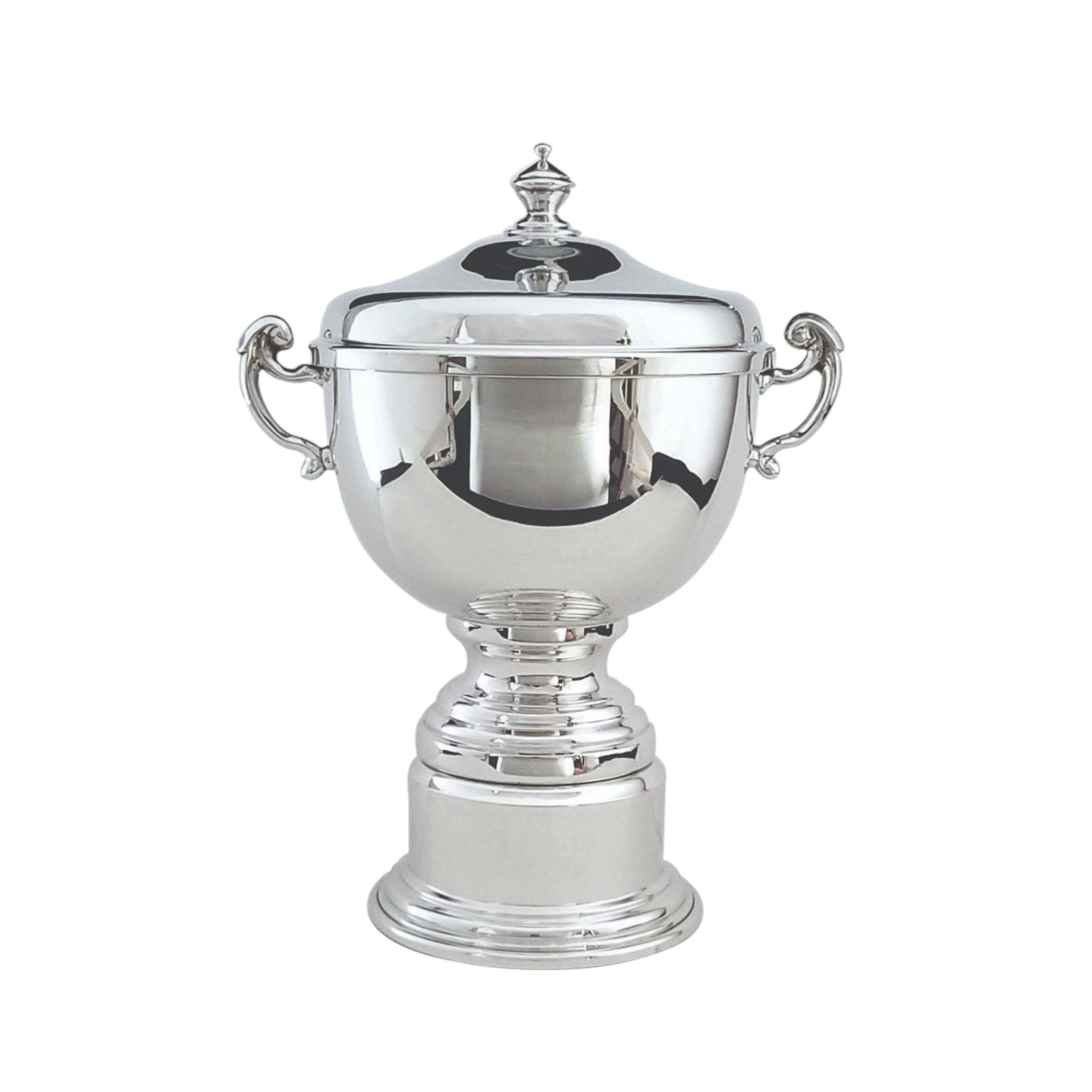 Colonial Cup Perpetual Pewter Trophy with Lid