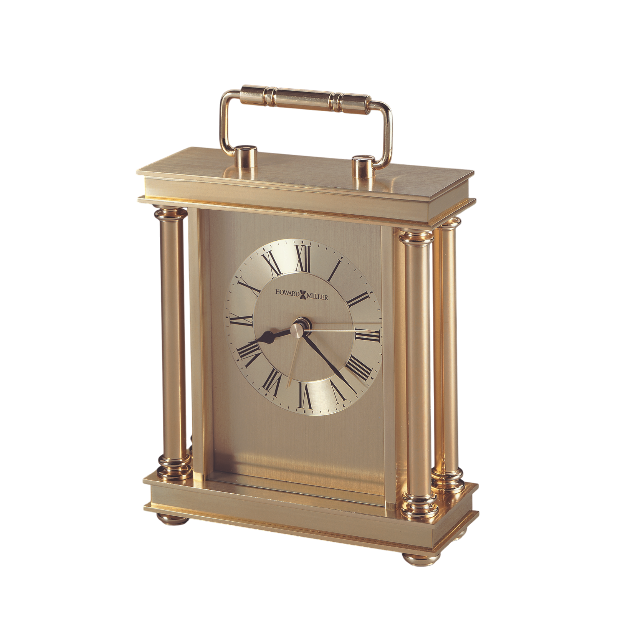 Brass And Glass Carriage Alarm Clock