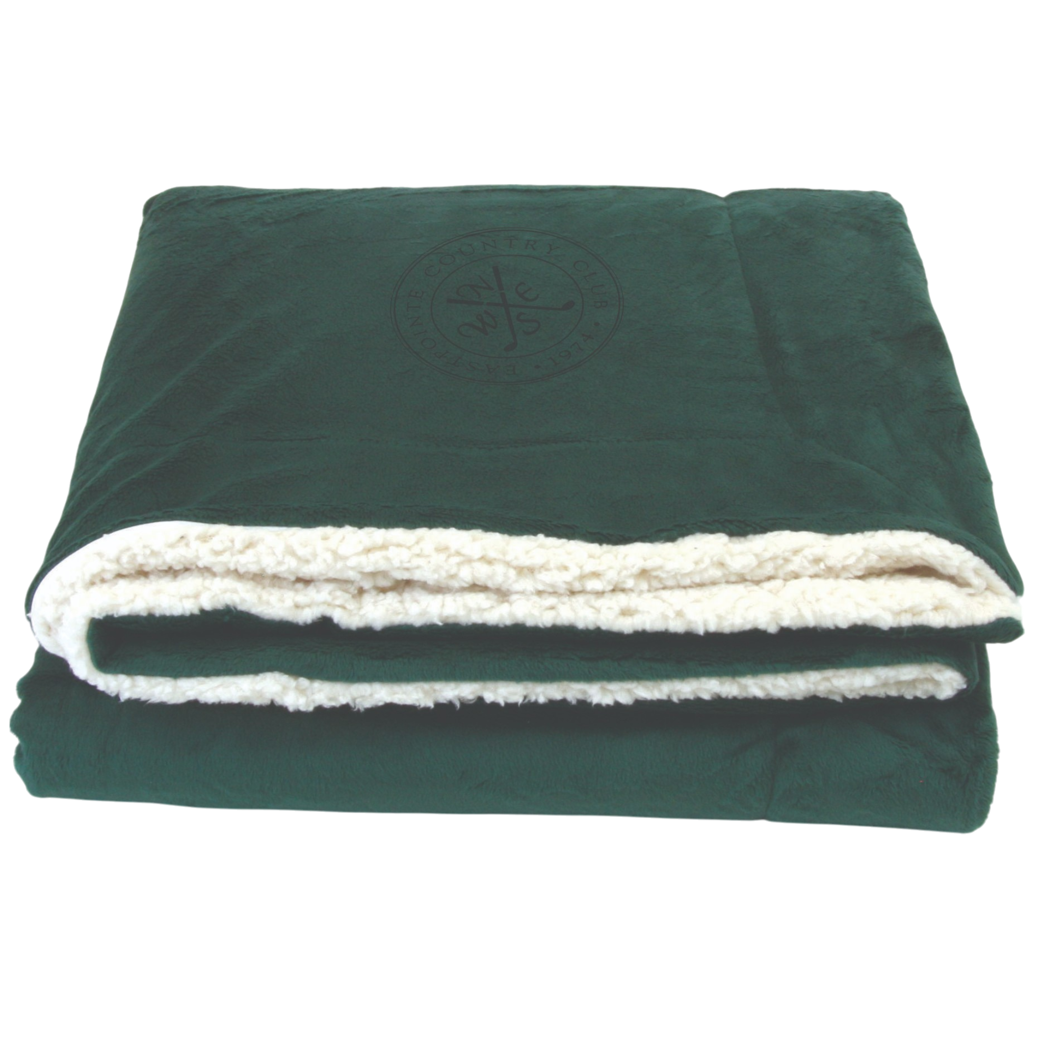 Lambs Wool Sherpa Embroidered Blanket