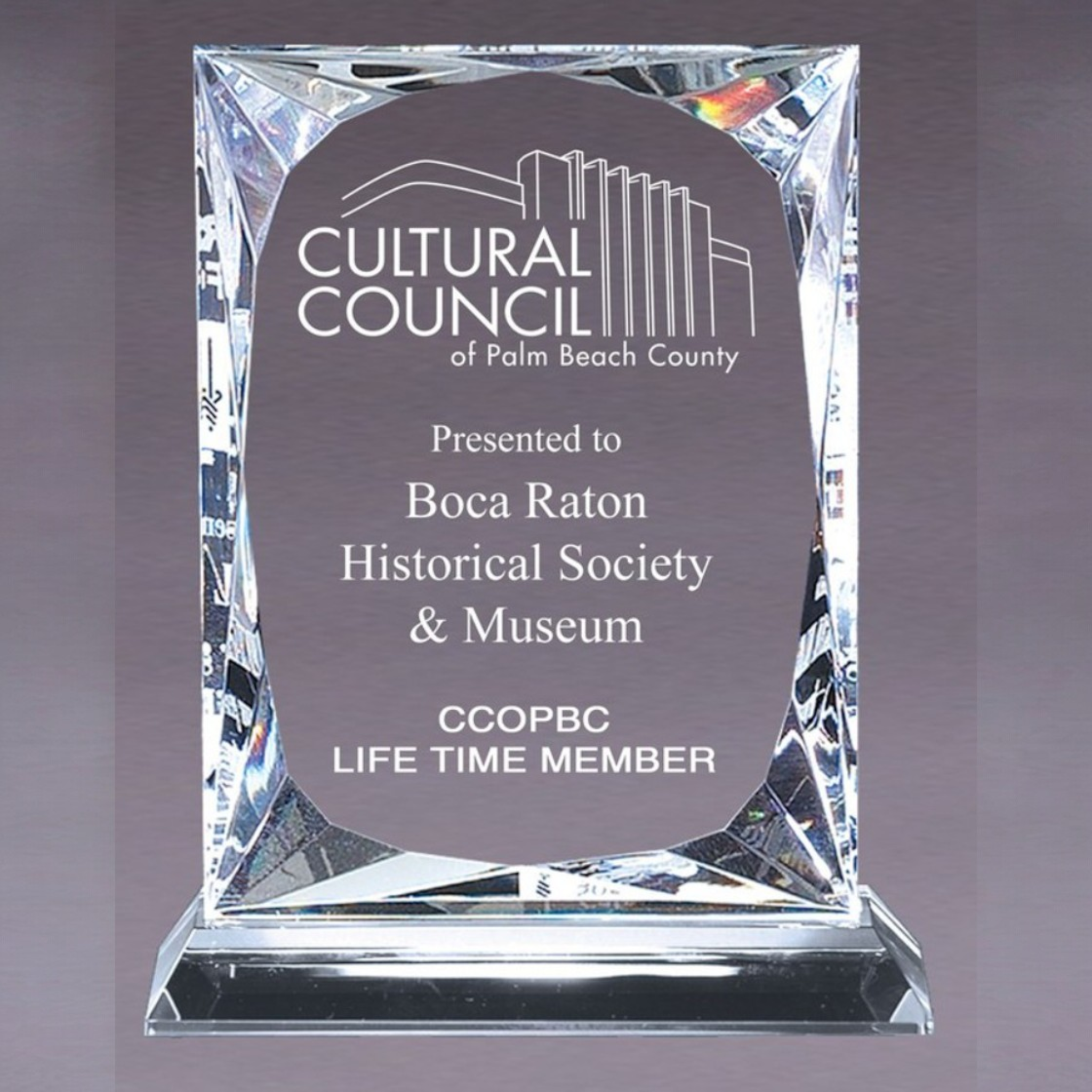 Crystal Rectangular Award