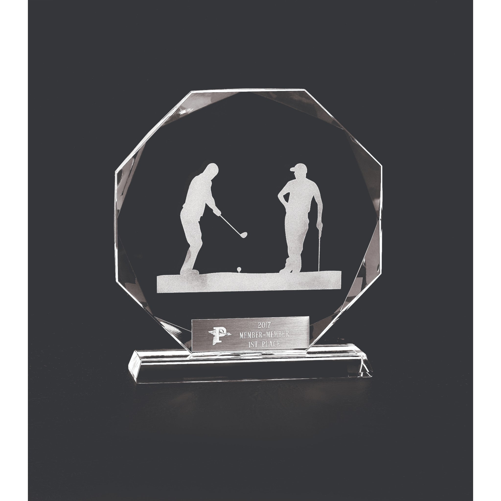 Teeing Off Optic Crystal Award