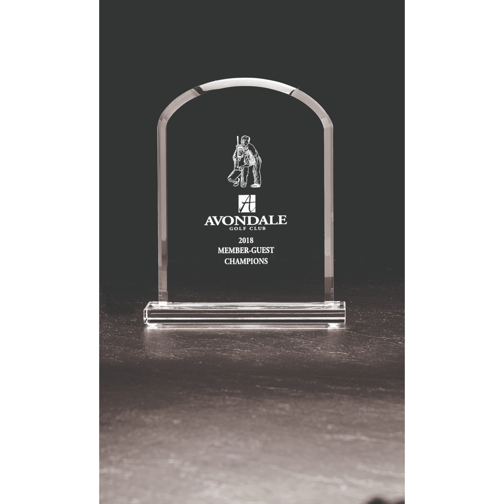 Monarch Dome Shaped Glass Award