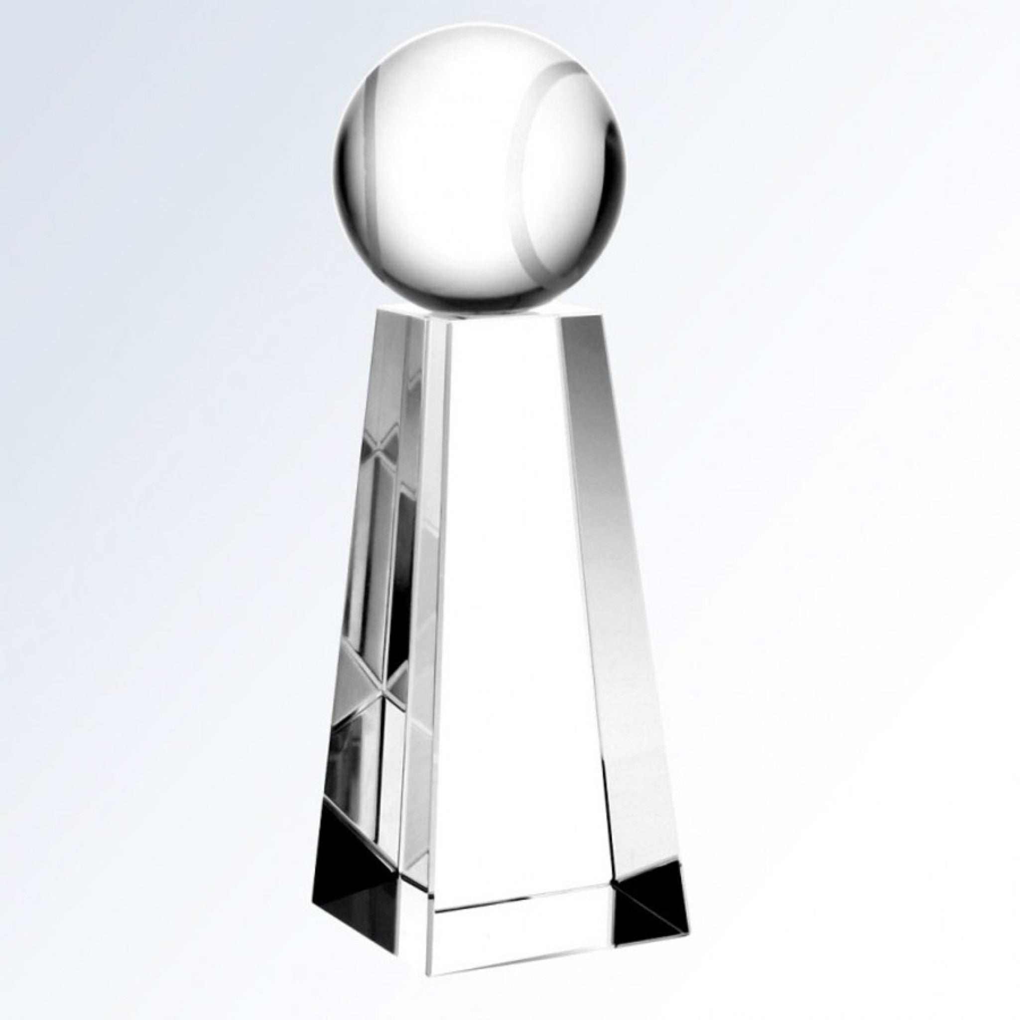 Optical Crystal Tower with Tennis Ball Award