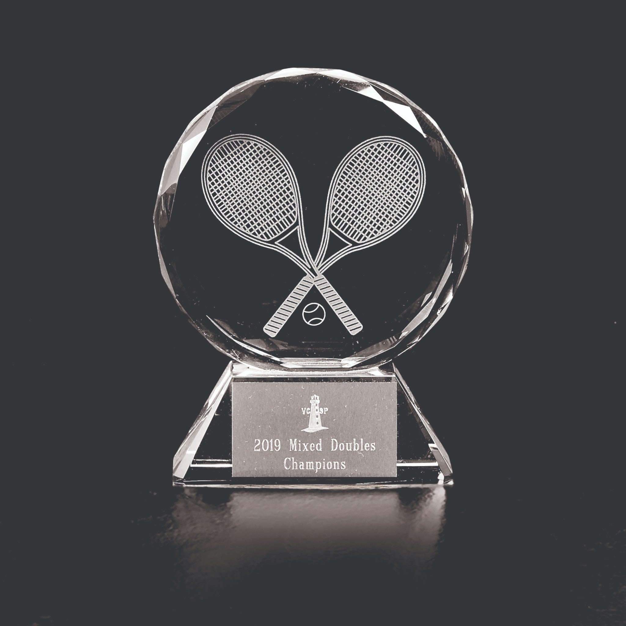 Optic Crystal Circle on Base Trophy