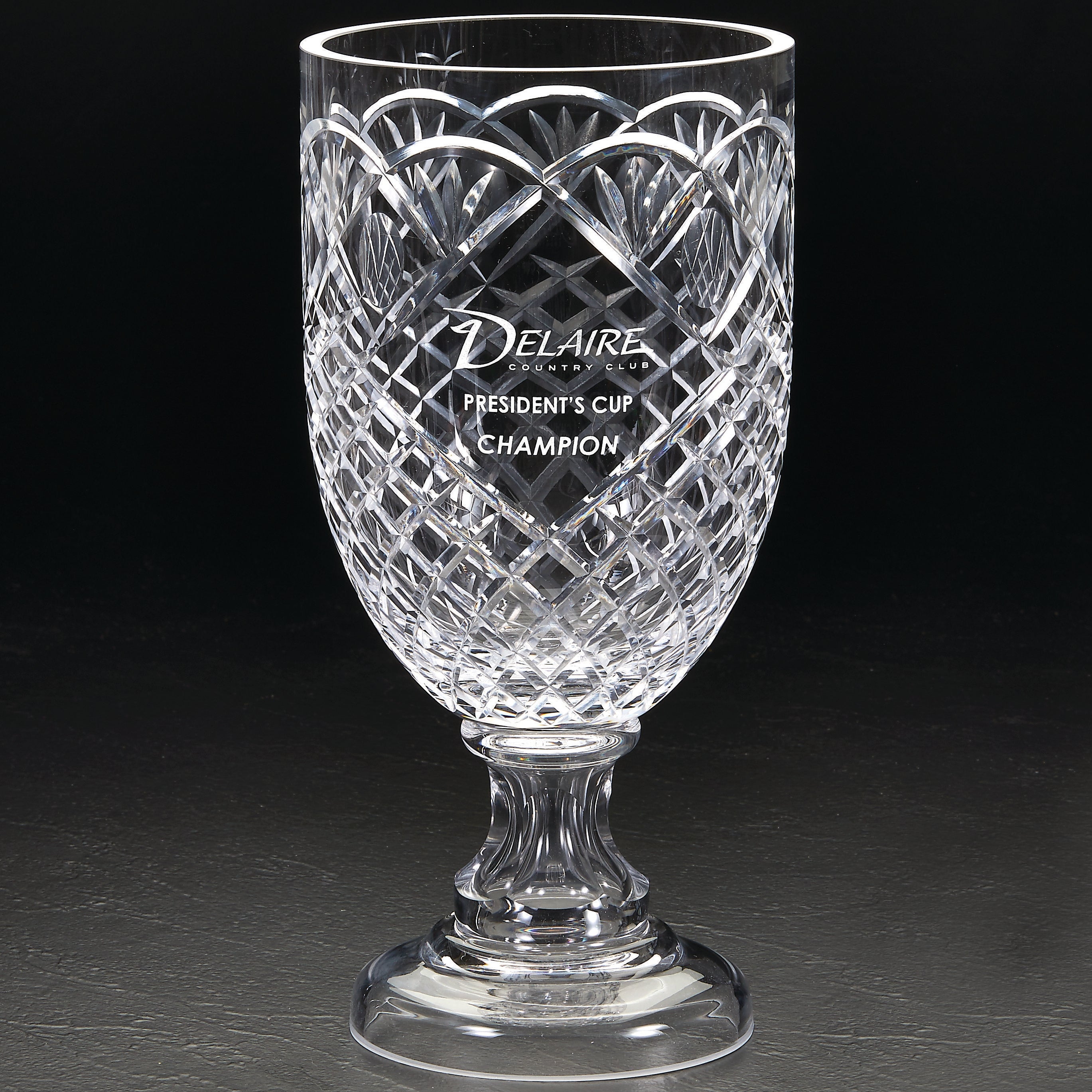 MADALLION FOOTED VASE