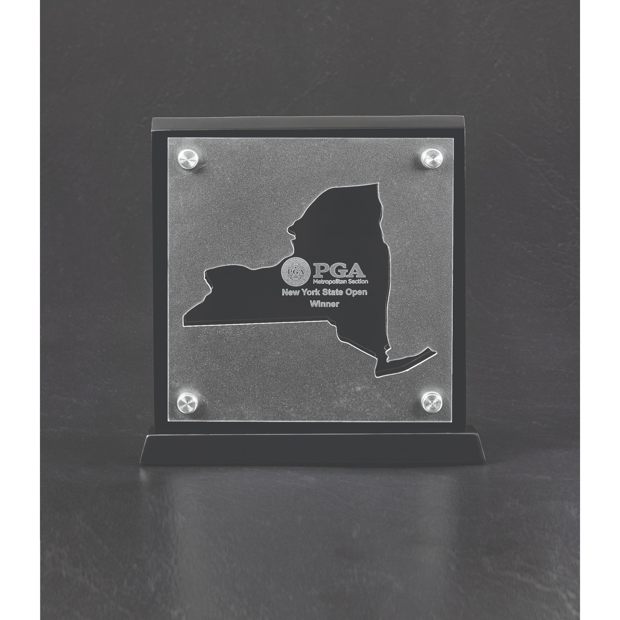 Etched Black & Clear Acrylic State Award