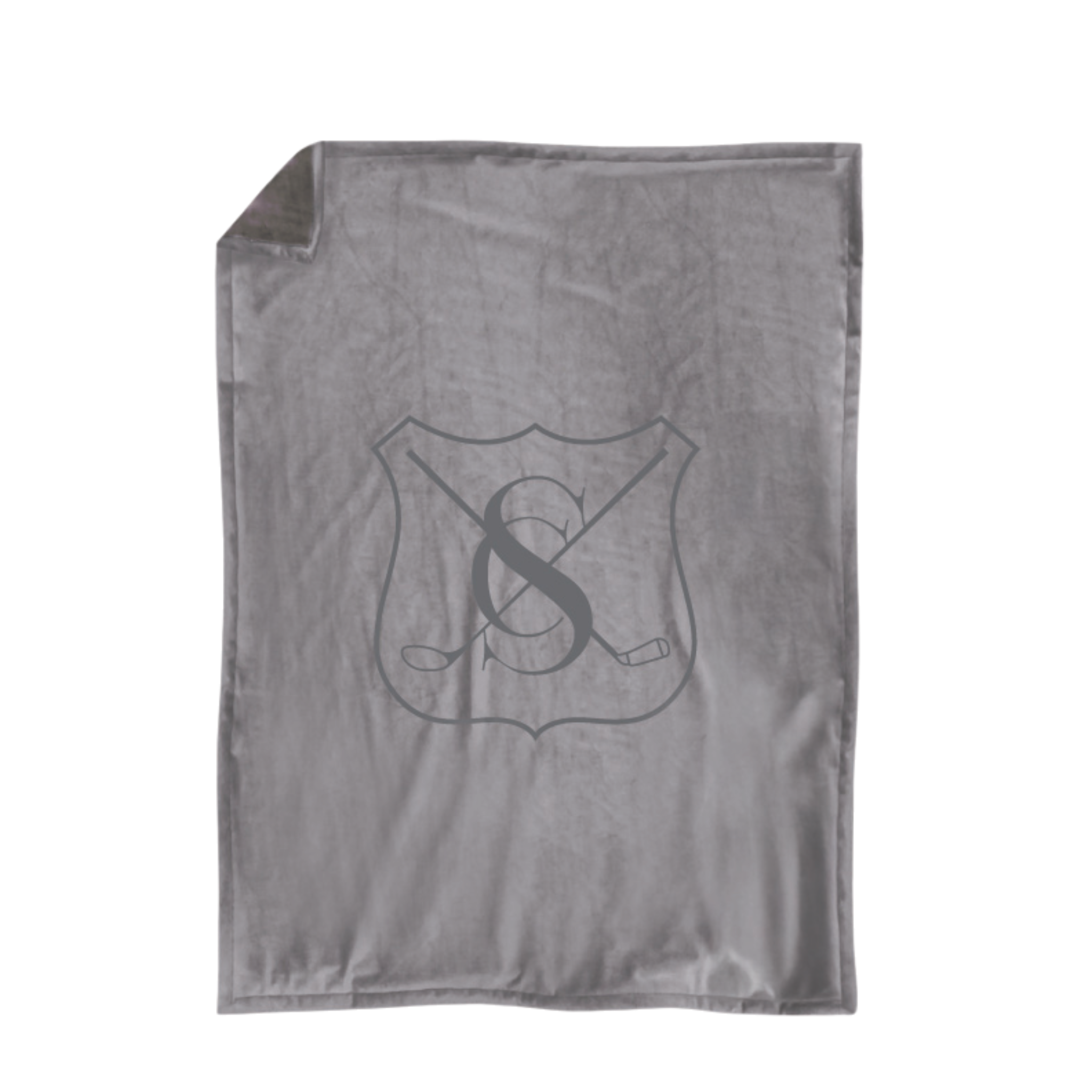 Deluxe Sherpa/Velour Blanket With Lasered Logo