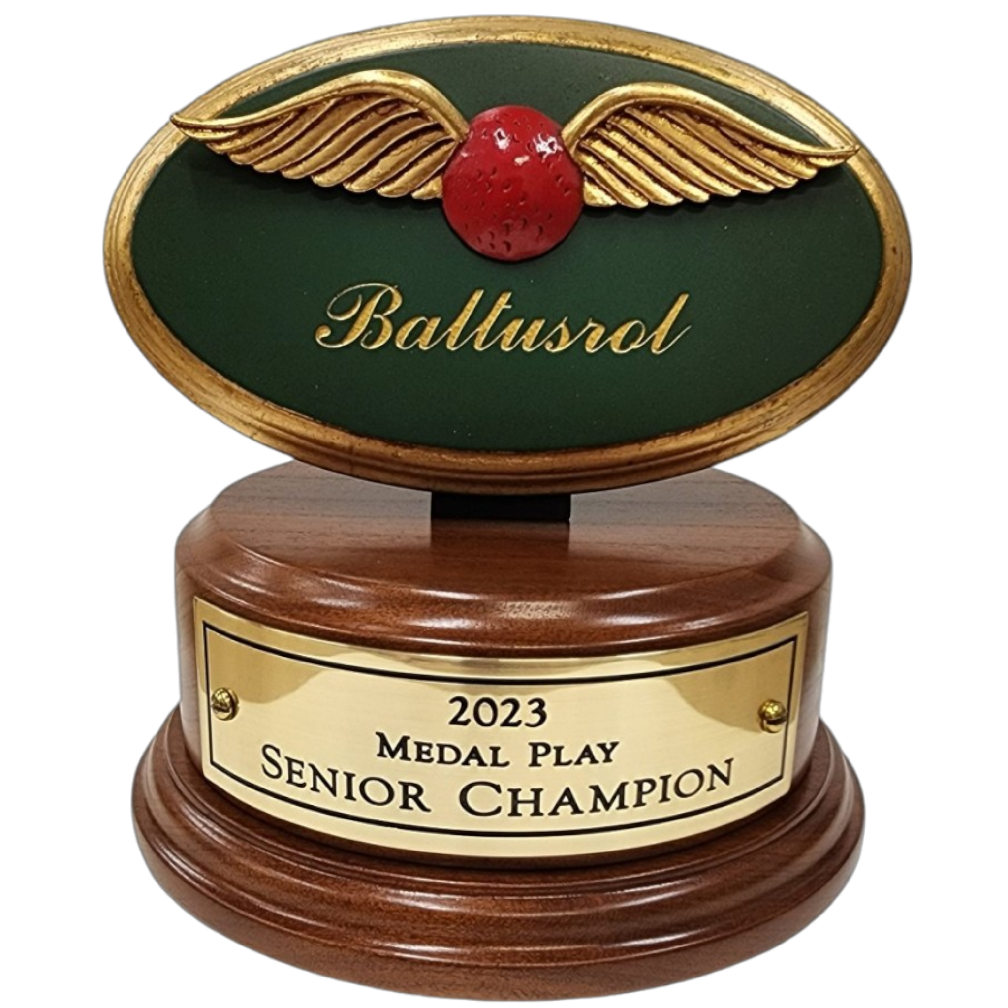 Round Base width Custom 3D Logo and Plate