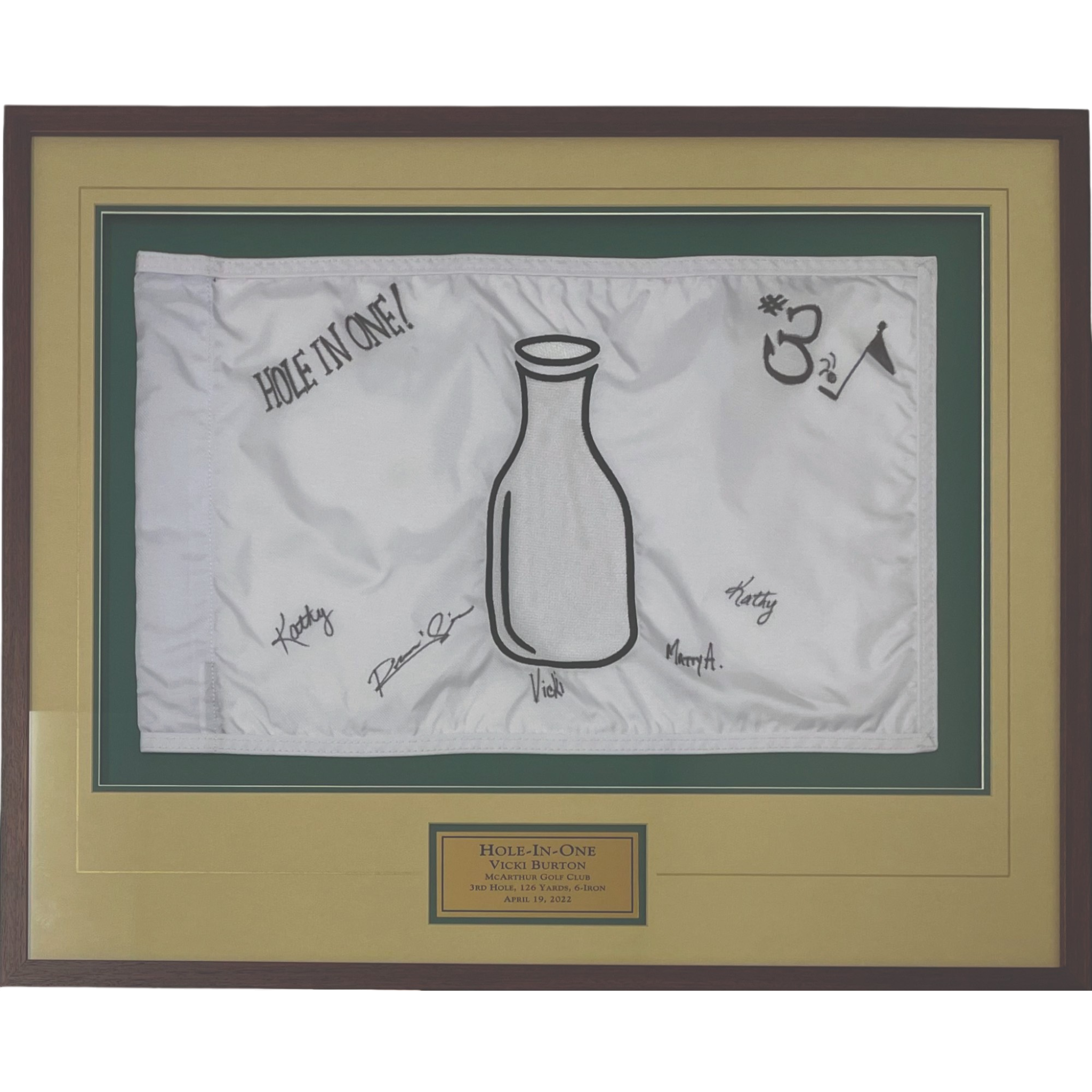 Custom Pin Flag and Plate Shadow Box