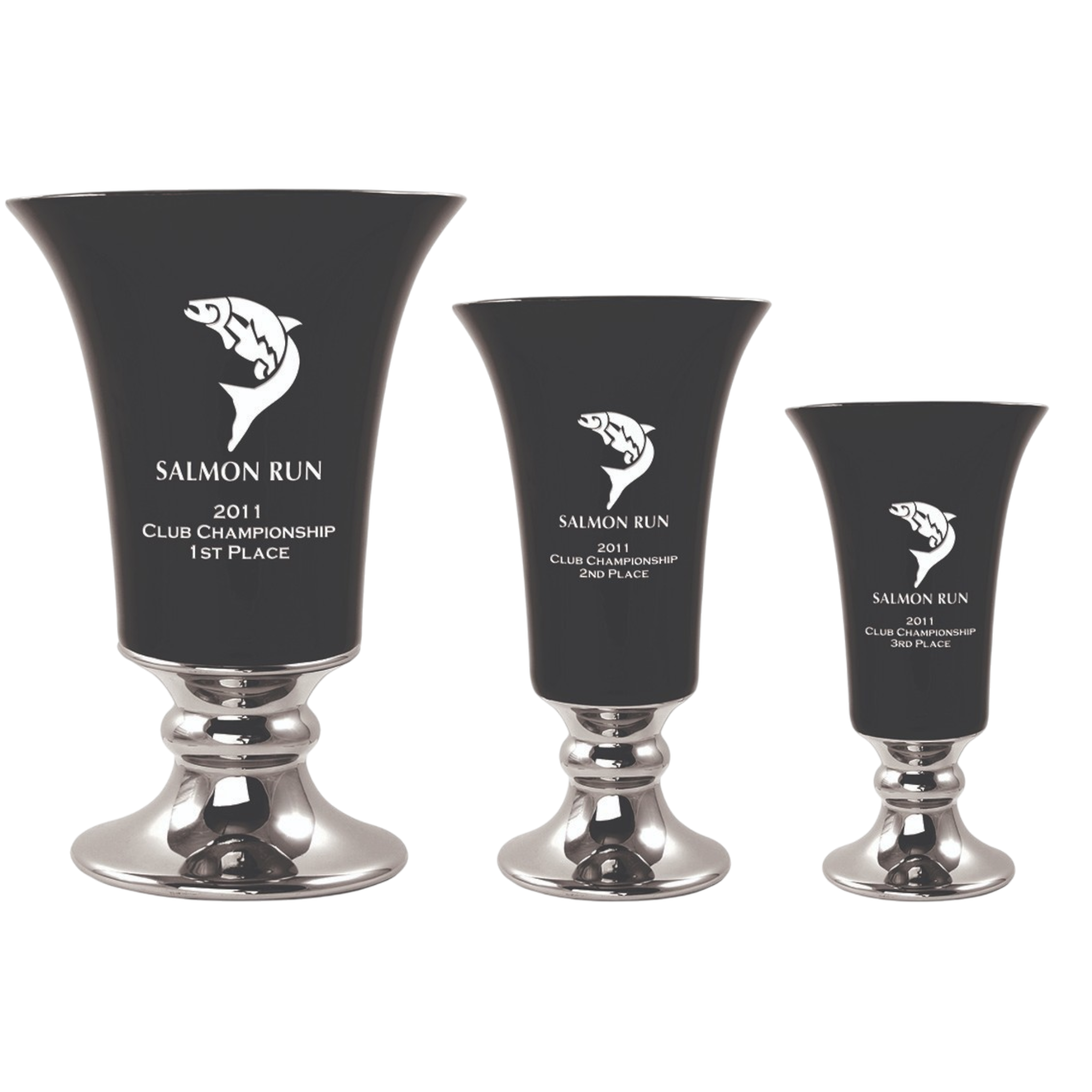 CERAMIC CUSTOM LOGOED TRUMPET VASE