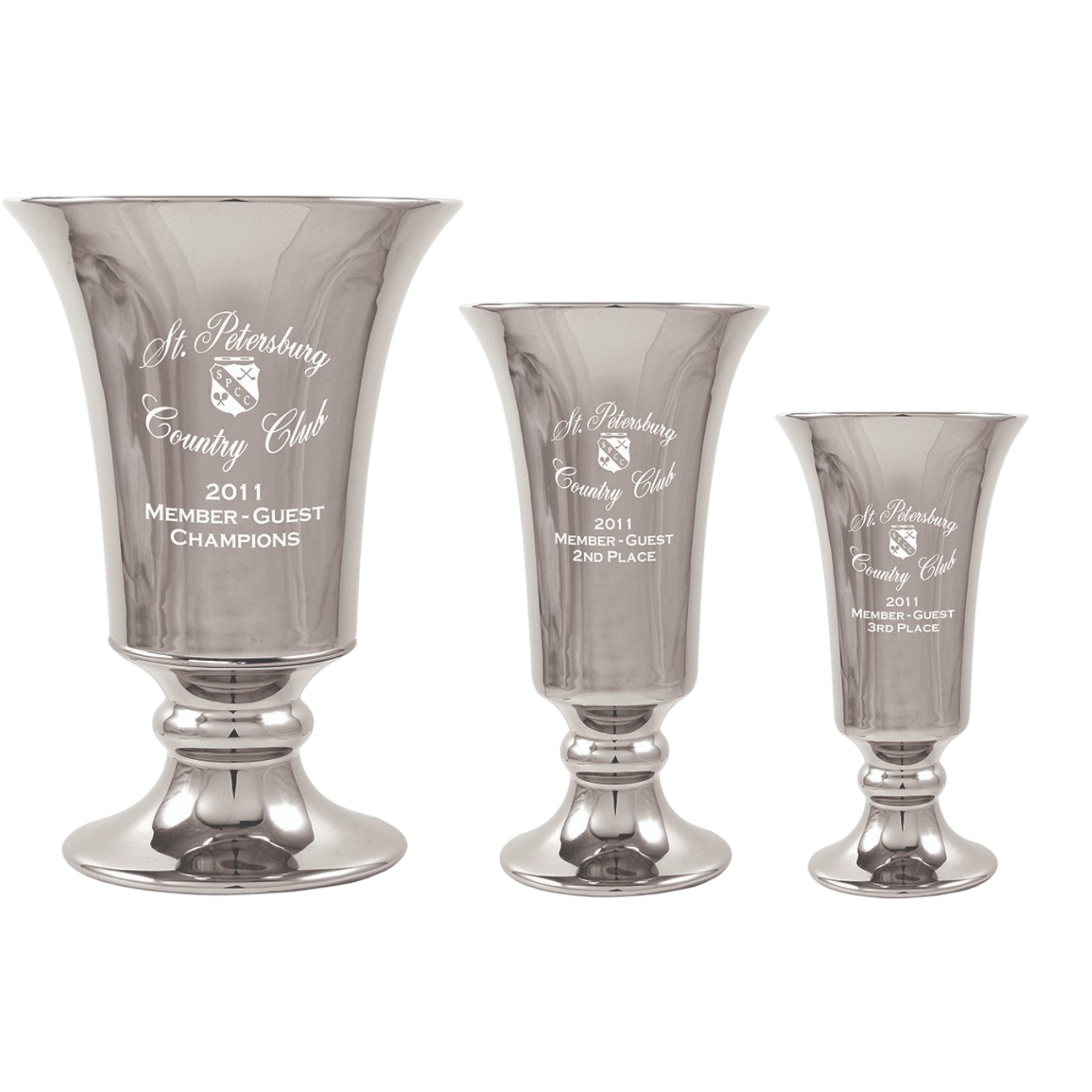 CERAMIC CUSTOM LOGOED TRUMPET VASE