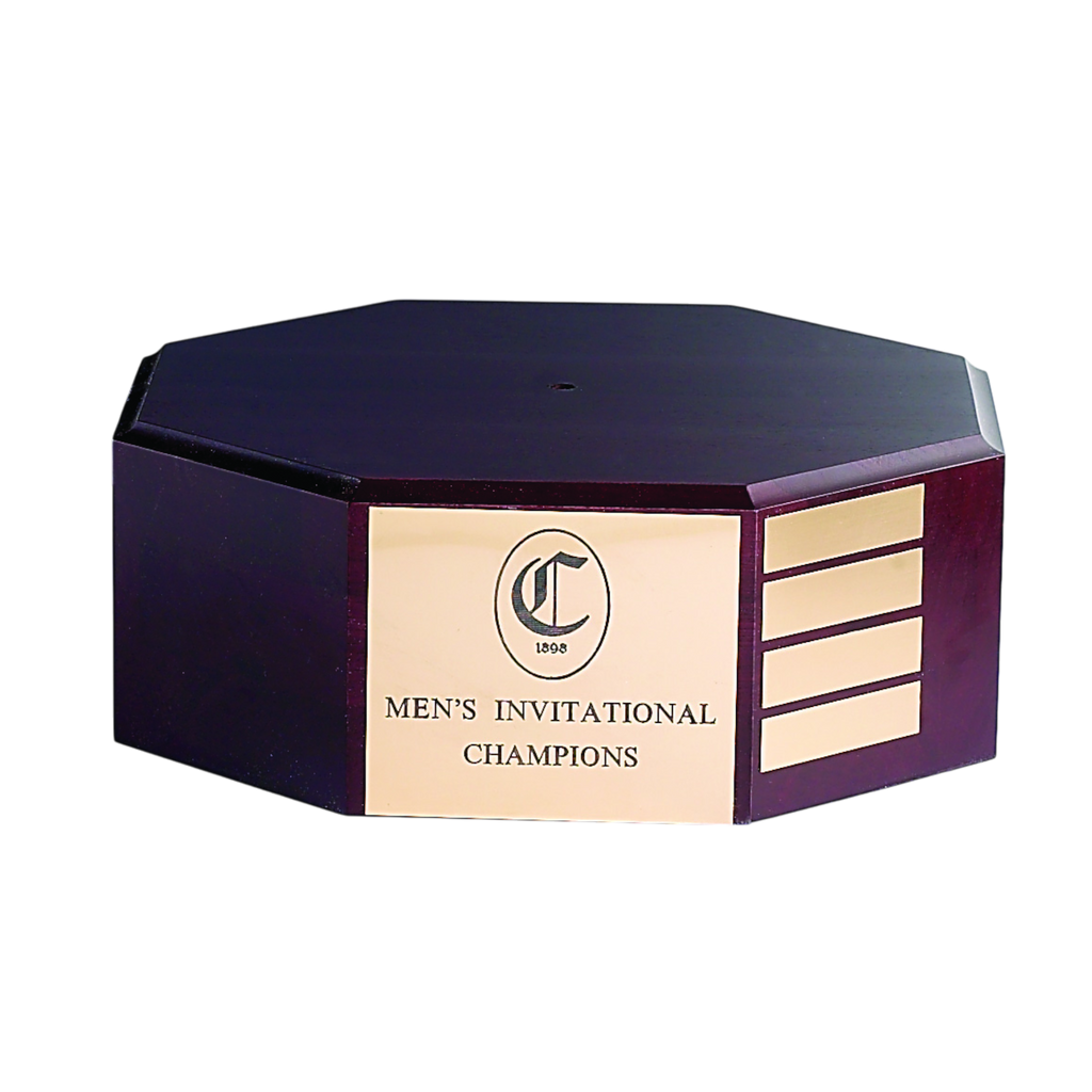 Perpetual Octagonal Mahogany/Walnut Base