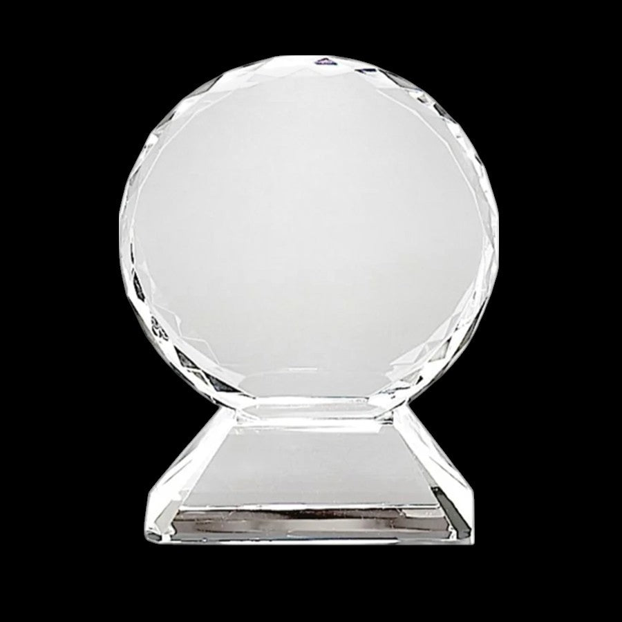 Optic Crystal Circle on Base Male Golfer Trophy