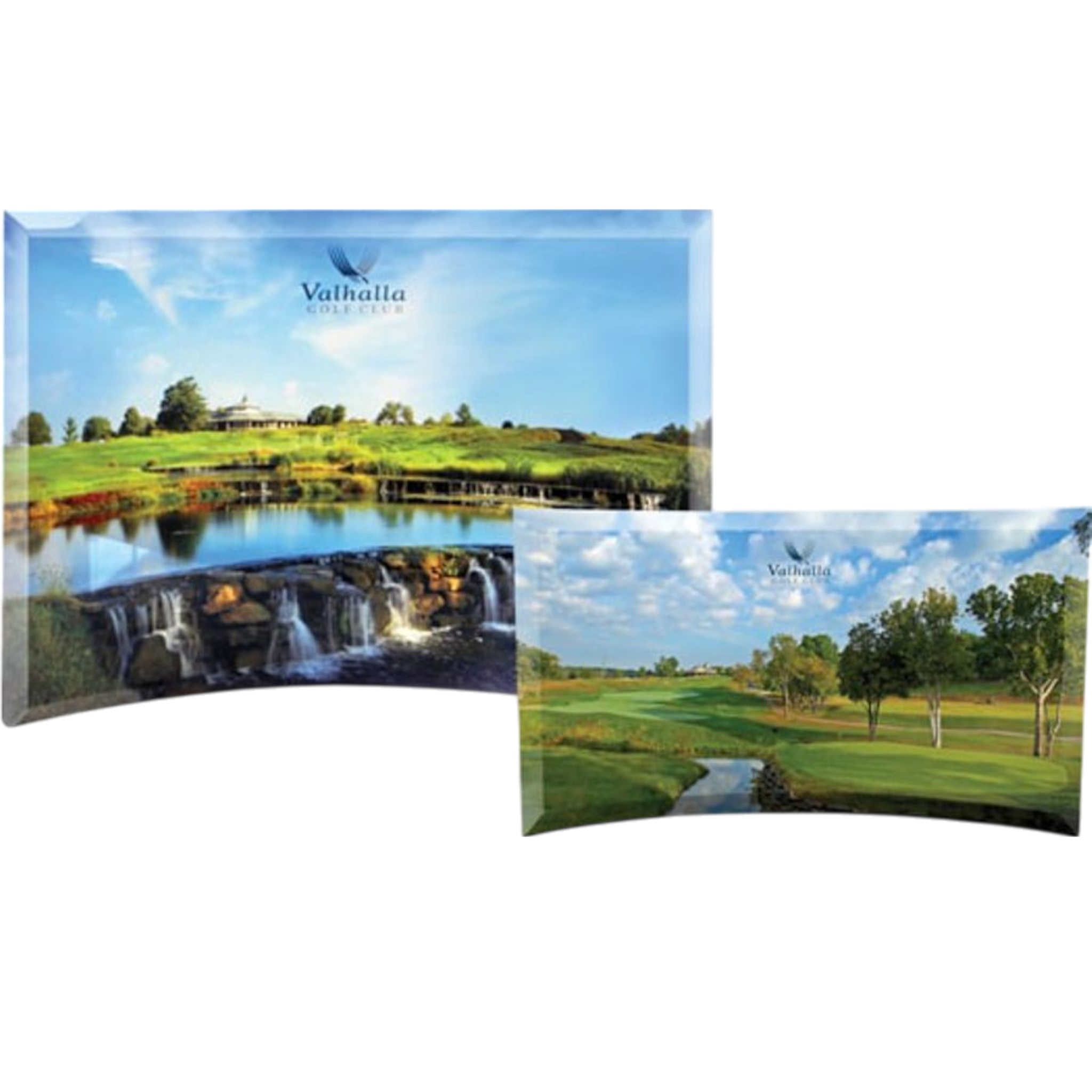 Curved 1/4" Thick Glass Print With Image
