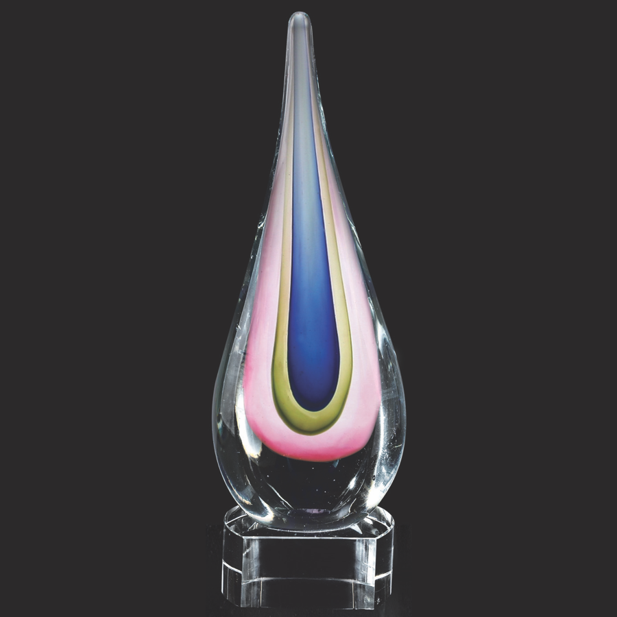 Teardrop Award - Essence Murano Style