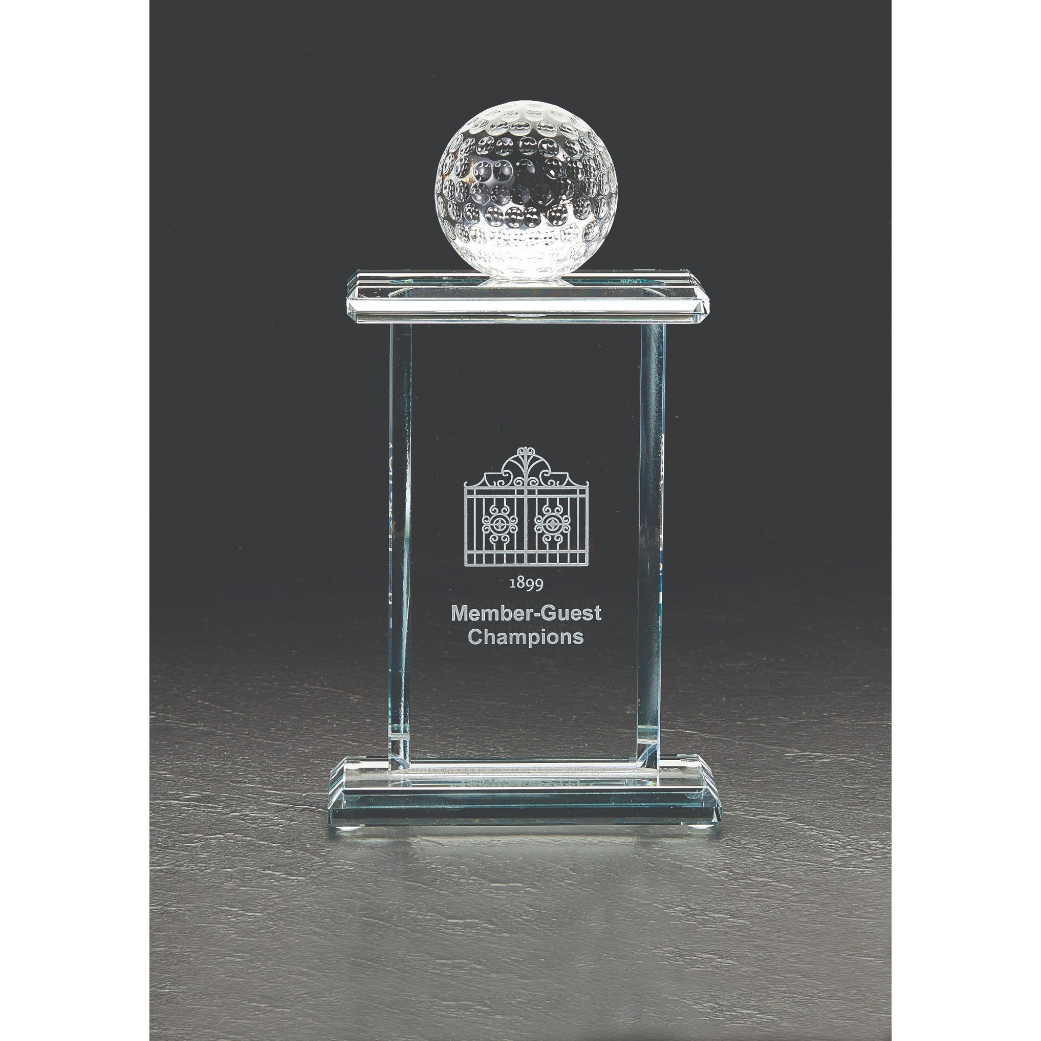 Starfire Crystal Award with Golf Ball