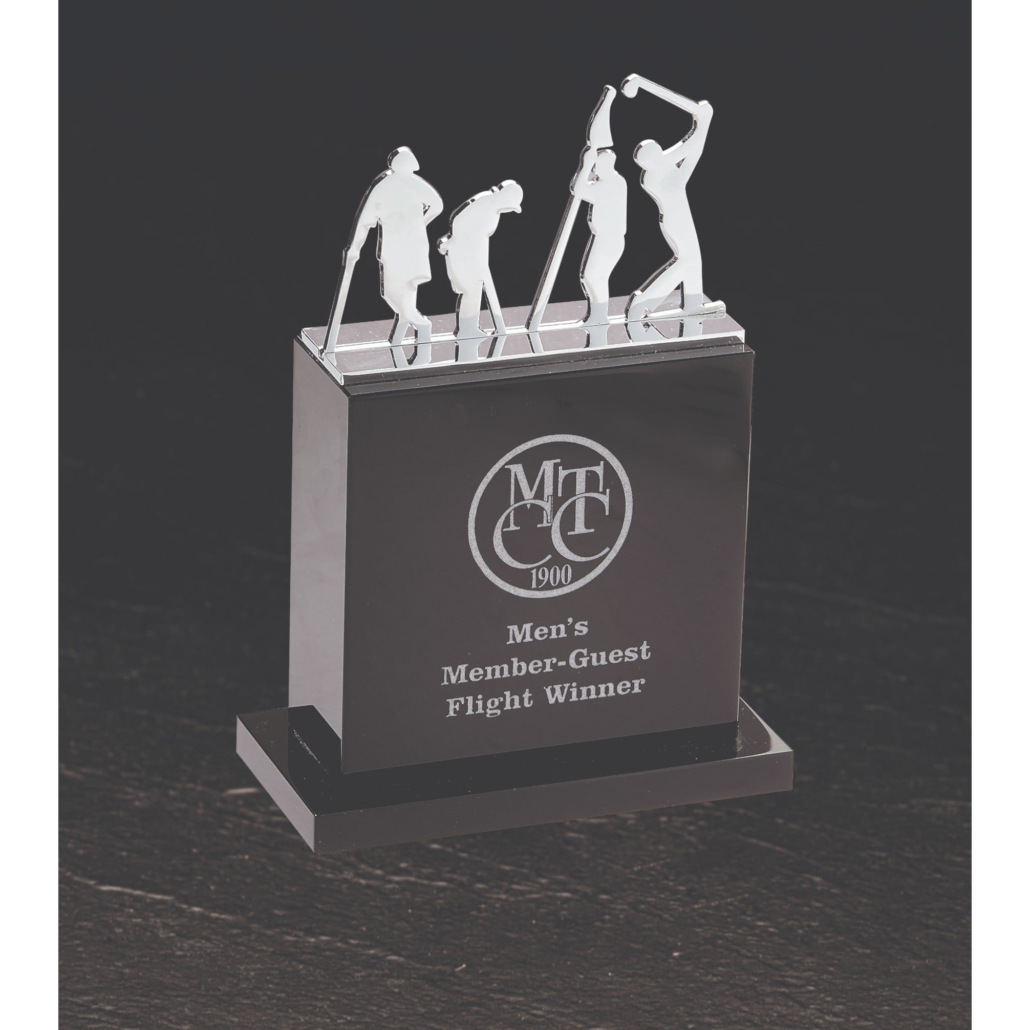 Starfire Crystal Award with Golf Ball