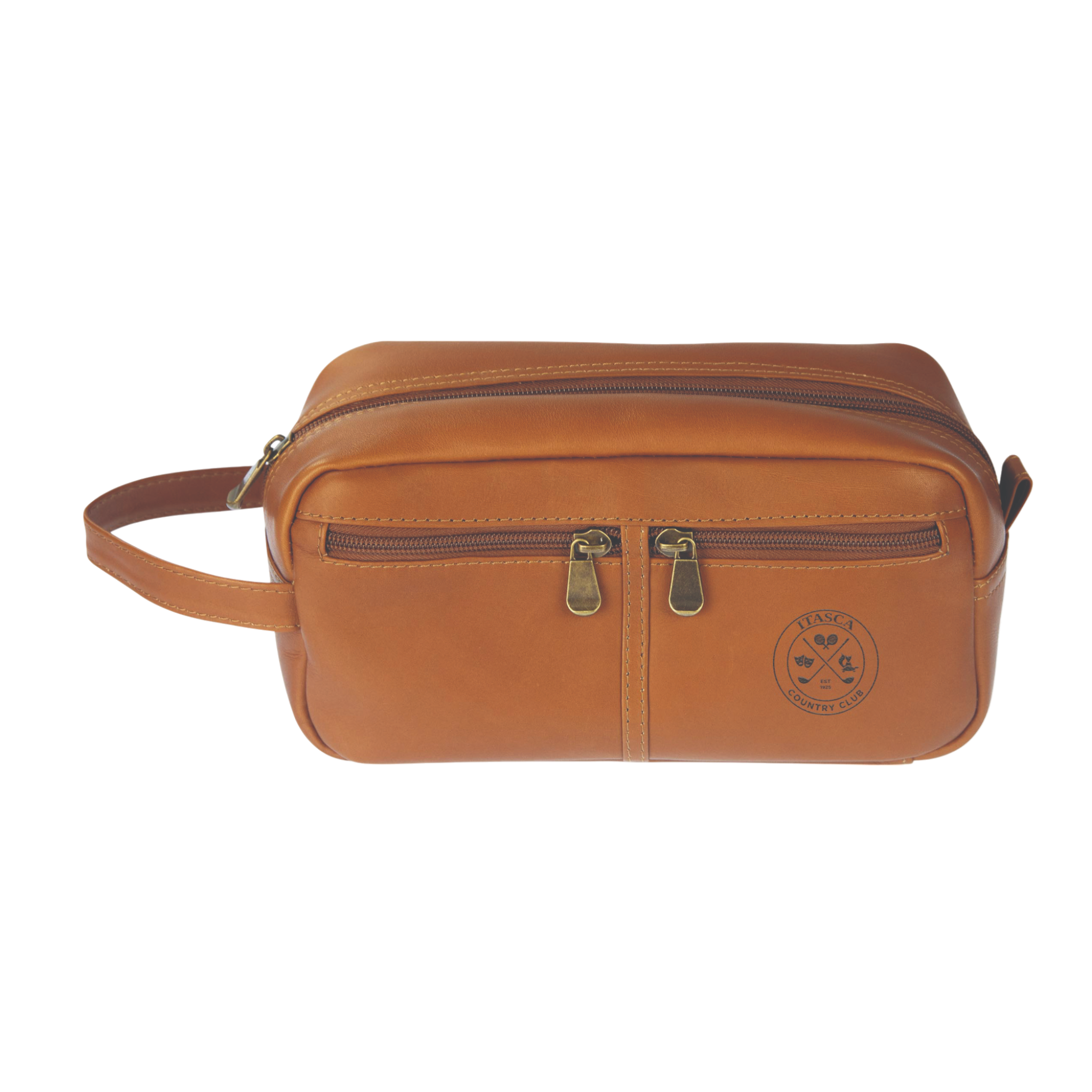 Tan Leather Toilet Kit